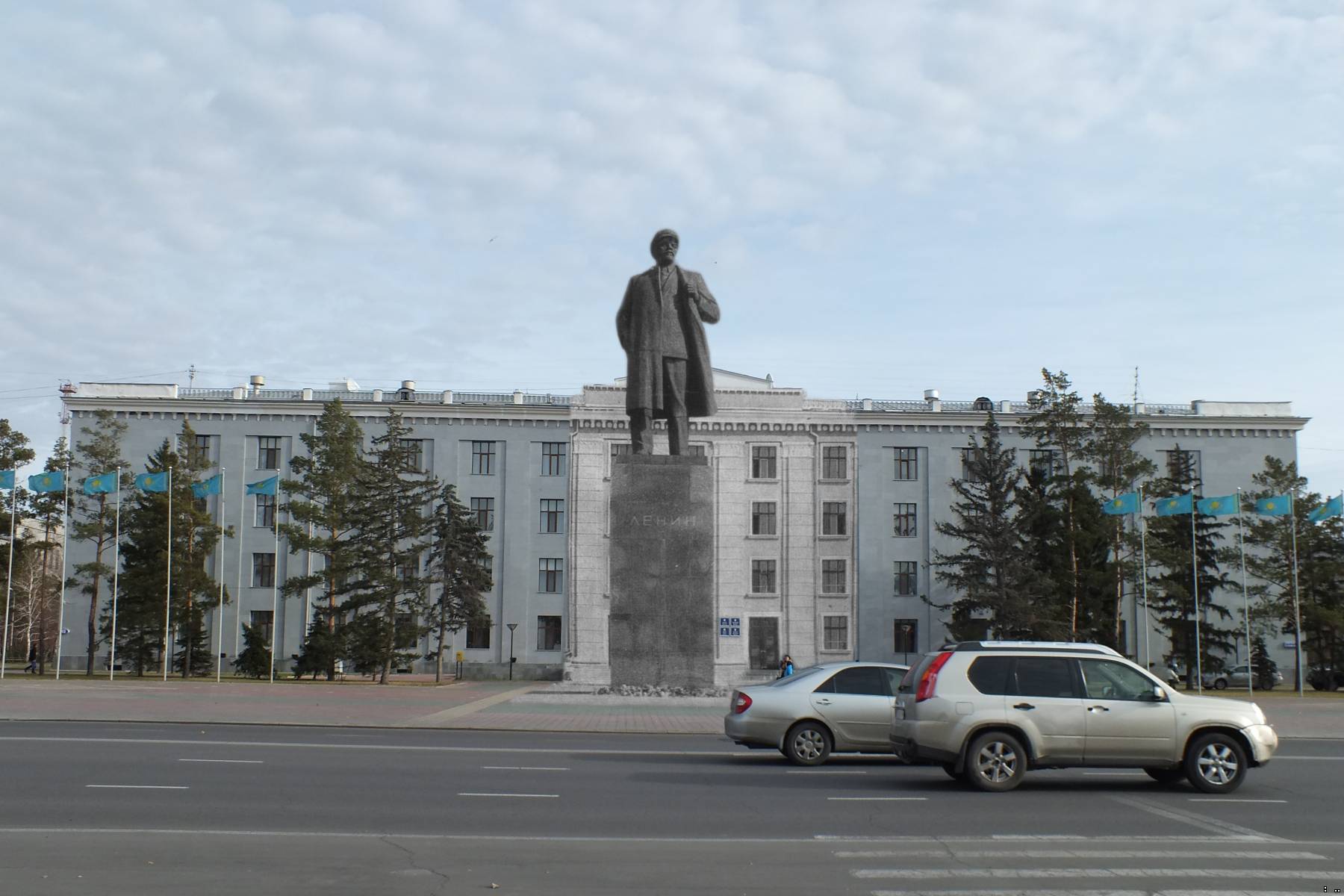 Павлодар 1960 площадь Ленина